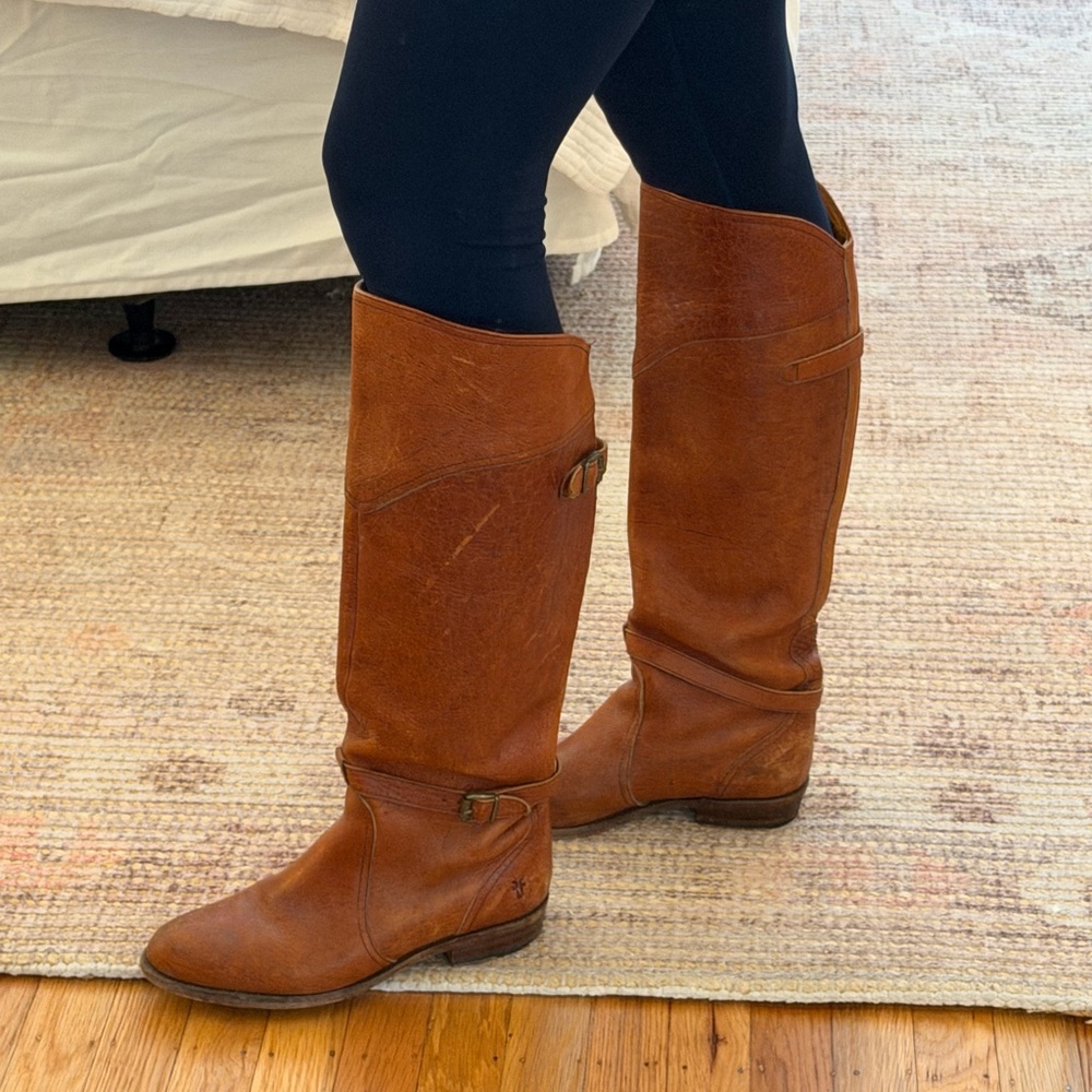 Frye Brown Leather Riding Boots